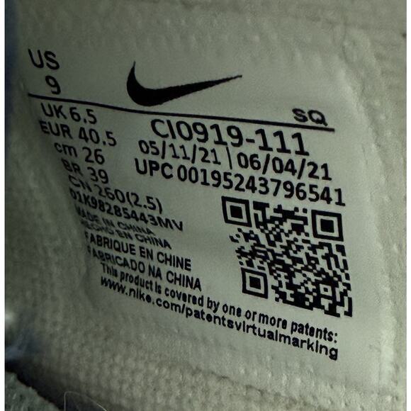 Nike Air Force 1 Shadow Women’s 9 Pastel Multicolor CI0919-111 AF1 Sneakers - Picture 10 of 10